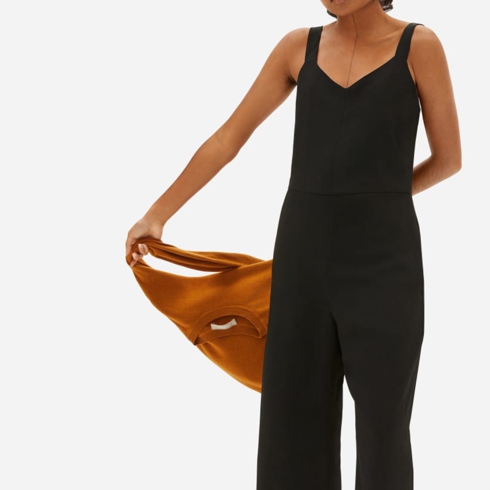 ISO Everlane Black GoWeave Jumpsuit Petite 4